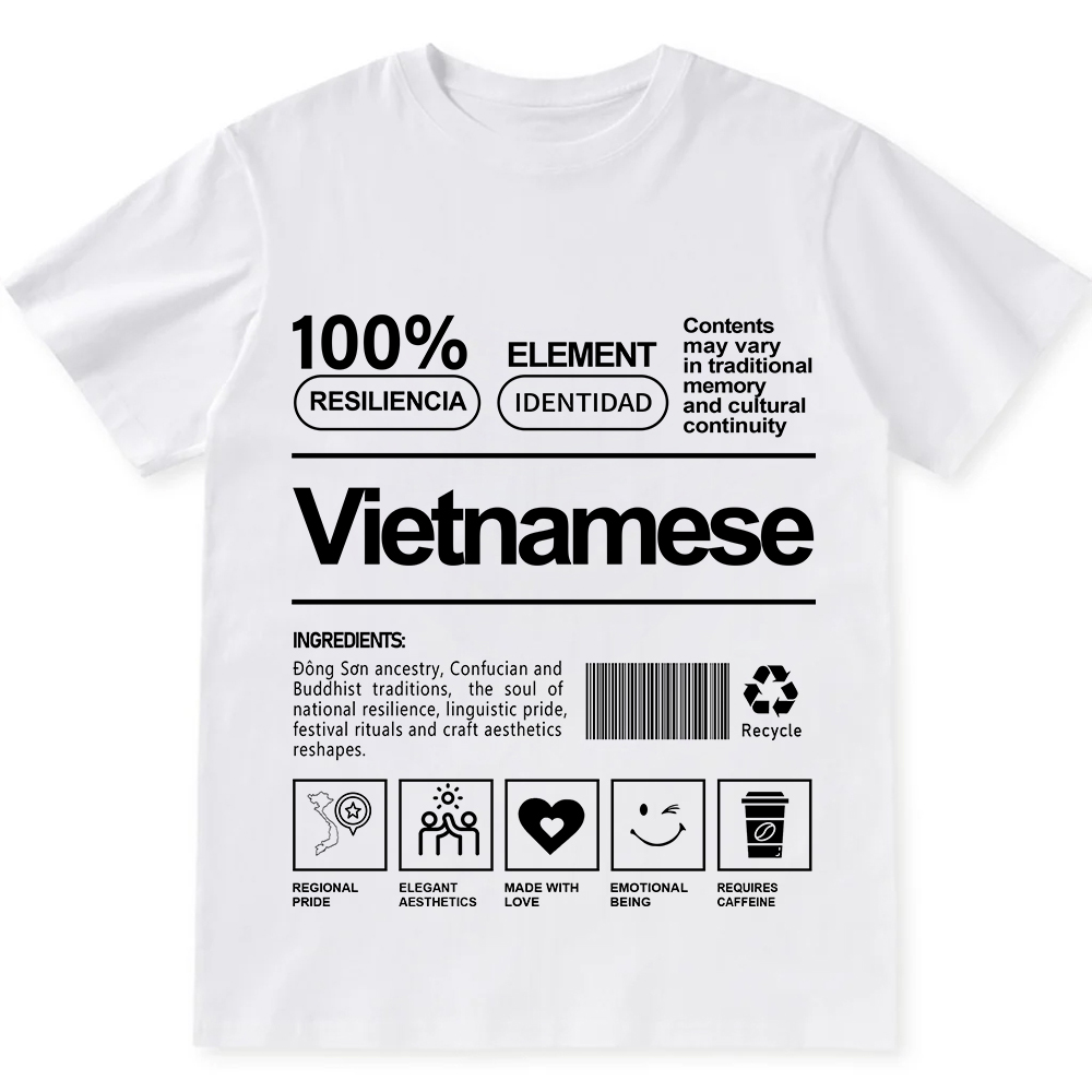 Vietnamese Unisex Fit  Cotton T-Shirt wearishow