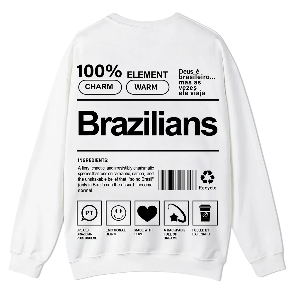 Brazilians Unisex Fit  Casual Crewneck Sweatshirt wearishow