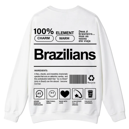 Brazilians Unisex Fit  Casual Crewneck Sweatshirt wearishow