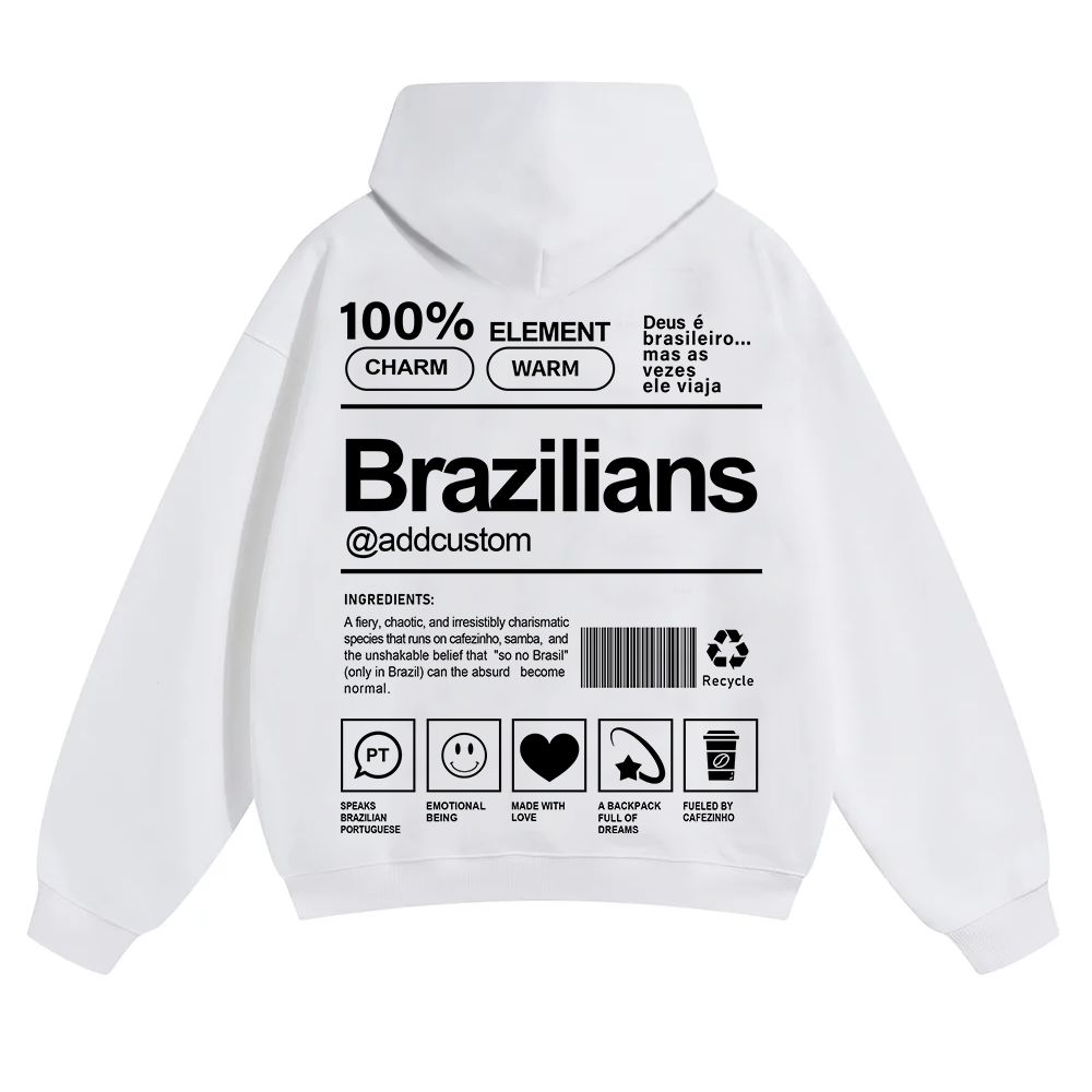 Brazilians Addcustom Unisex Fit Color Hoodie wearishow