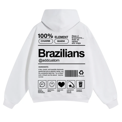 Brazilians Addcustom Unisex Fit Color Hoodie wearishow