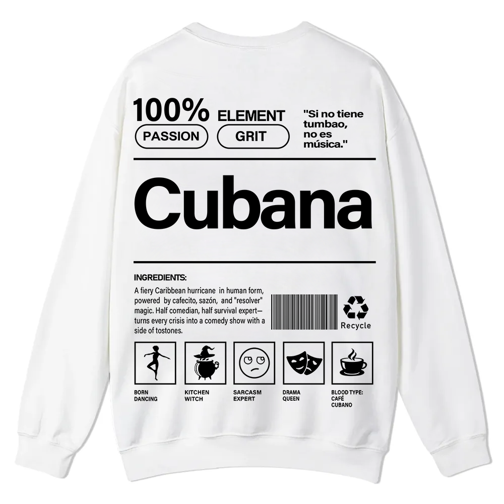 Cubana Unisex Fit  Casual Crewneck Sweatshirt wearishow