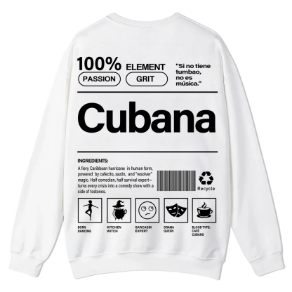 Cubana Unisex Fit  Casual Crewneck Sweatshirt wearishow