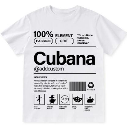 Cubana Addcustom Unisex Fit  Cotton T-Shirt wearishow