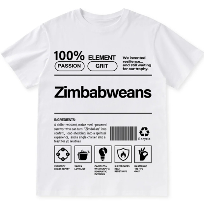 Zimbabweans Unisex Fit  Cotton T-Shirt wearishow