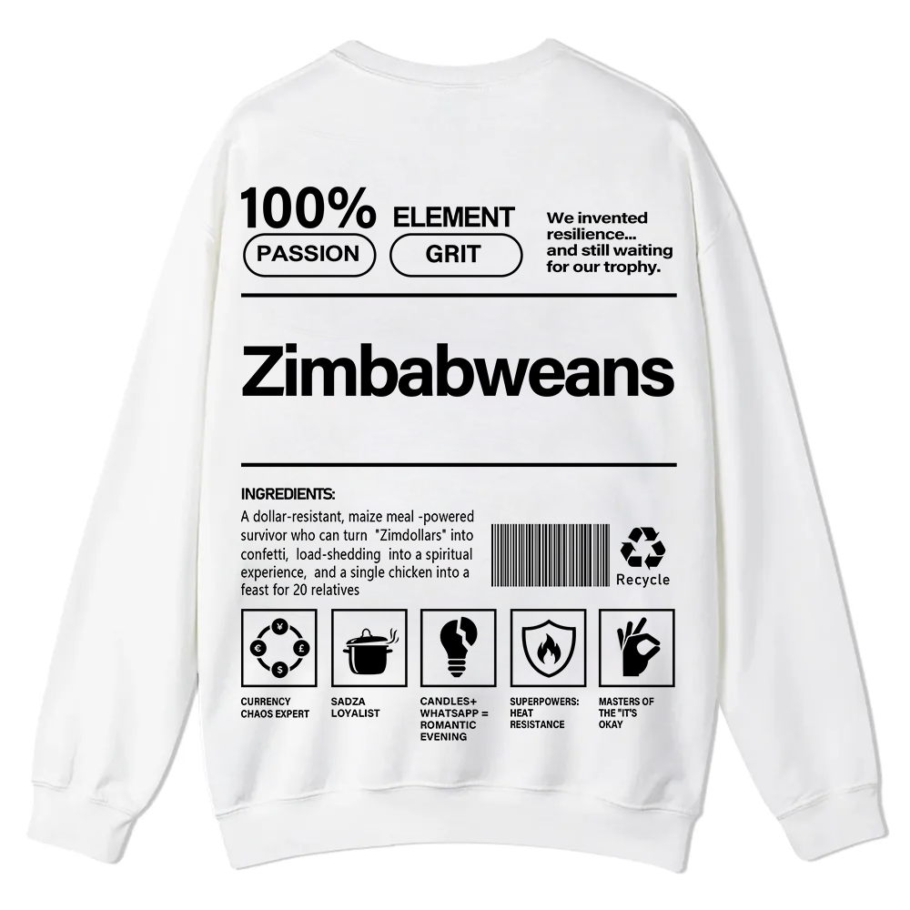 Zimbabweans Unisex Fit  Casual Crewneck Sweatshirt wearishow