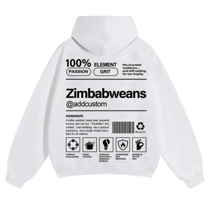 Zimbabweans Addcustom Unisex Fit Color Hoodie wearishow