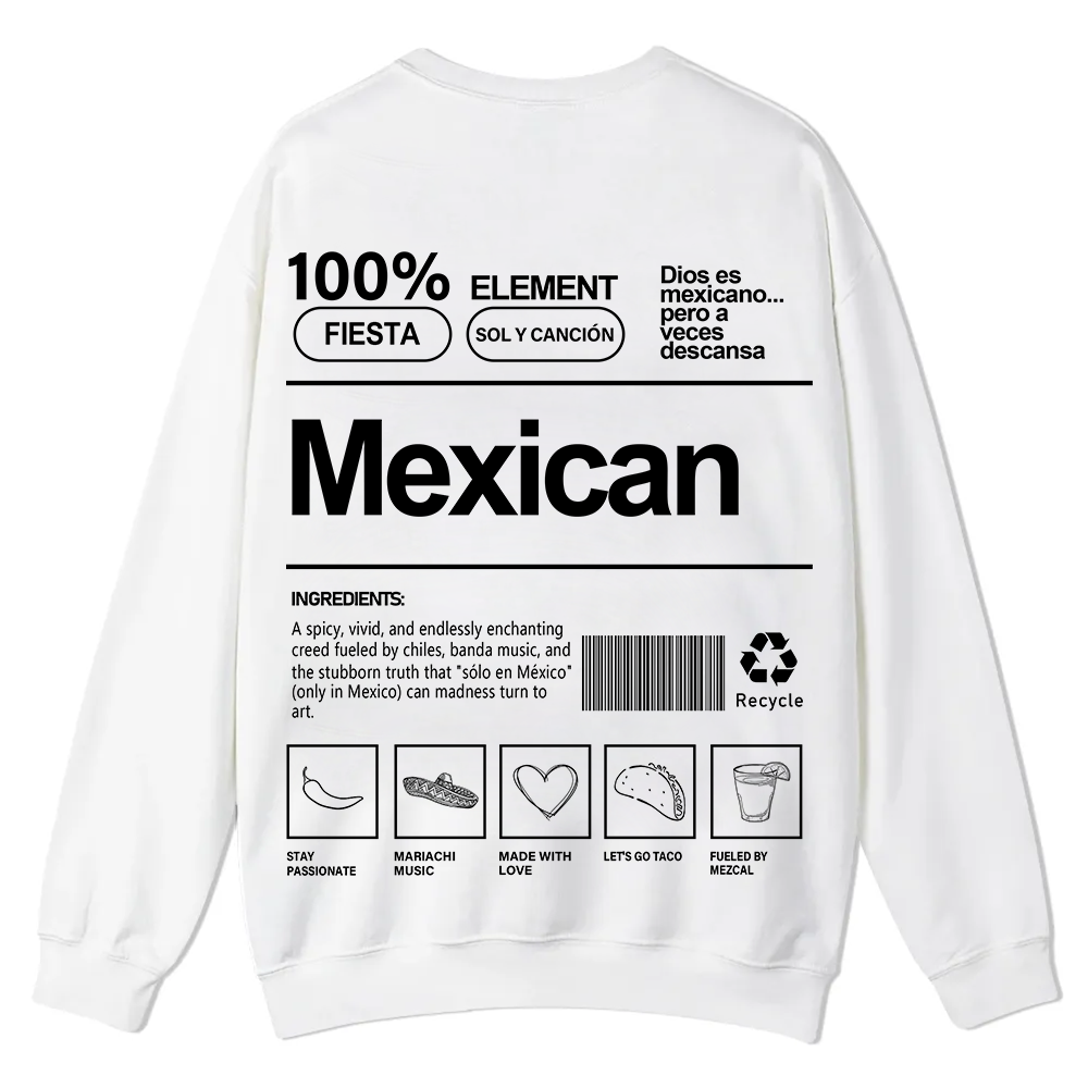 Mexican Unisex Fit  Casual Crewneck Sweatshirt wearishow