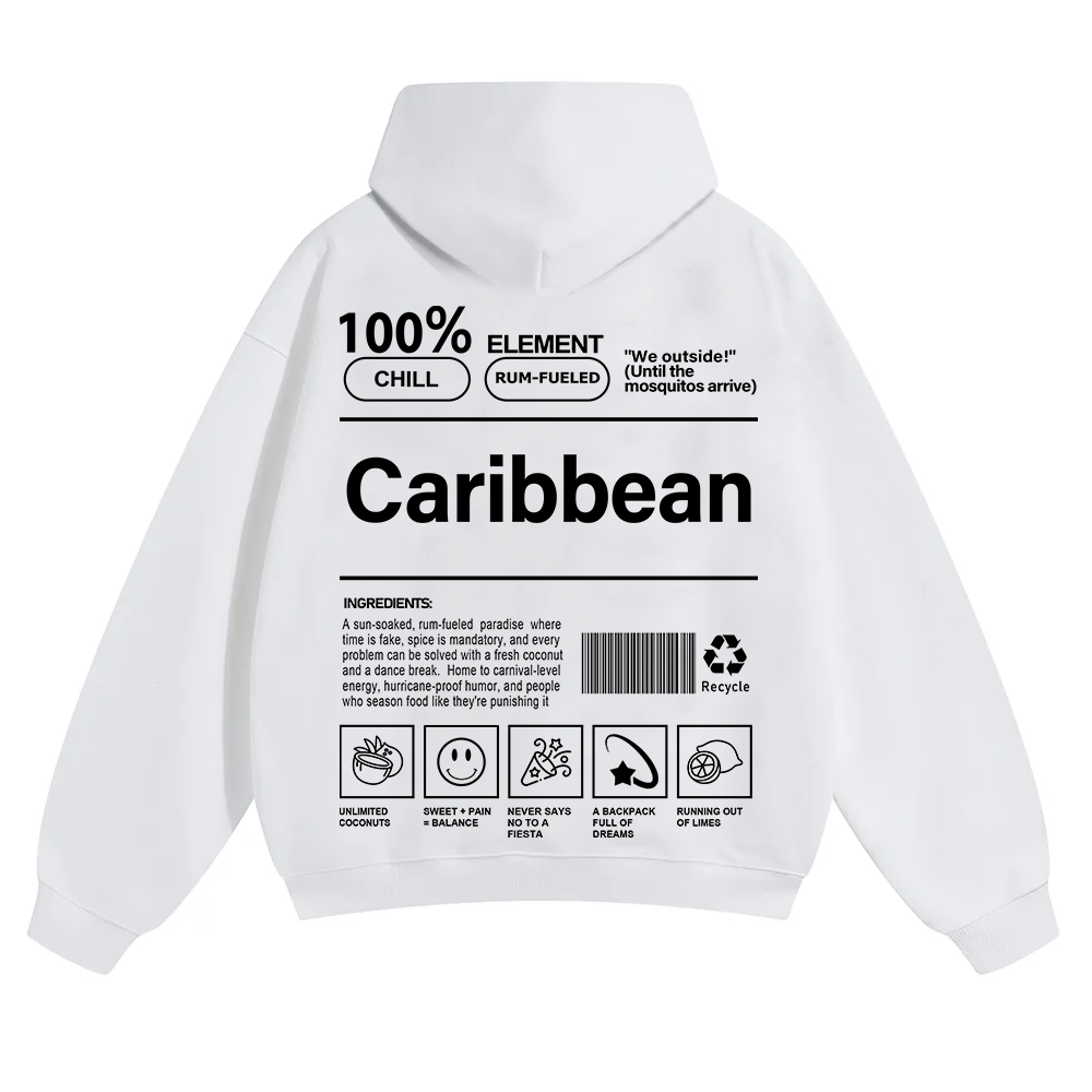 Caribbean Unisex Fit Color Hoodie wearishow