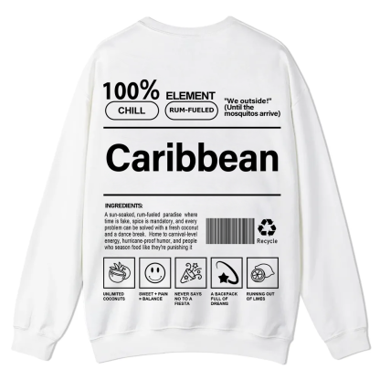 Caribbean Unisex Fit  Casual Crewneck Sweatshirt wearishow