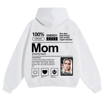Addcustom Photo family Solid Color Hoodie