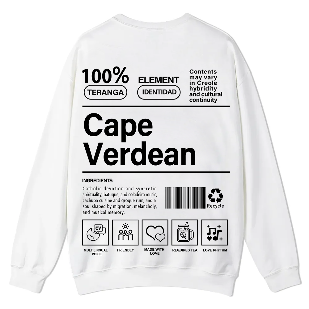 Cape Verdean Unisex Fit  Casual Crewneck Sweatshirt wearishow