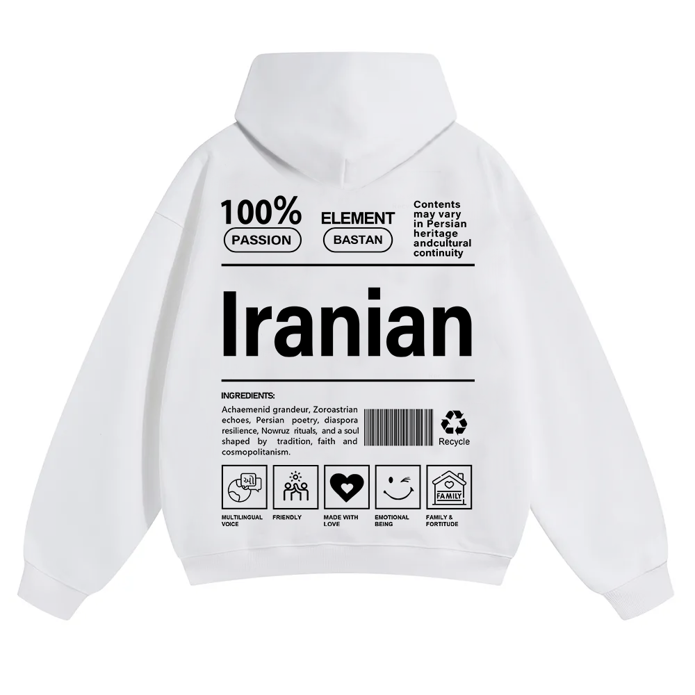 Iranian Unisex Fit Color Hoodie wearishow