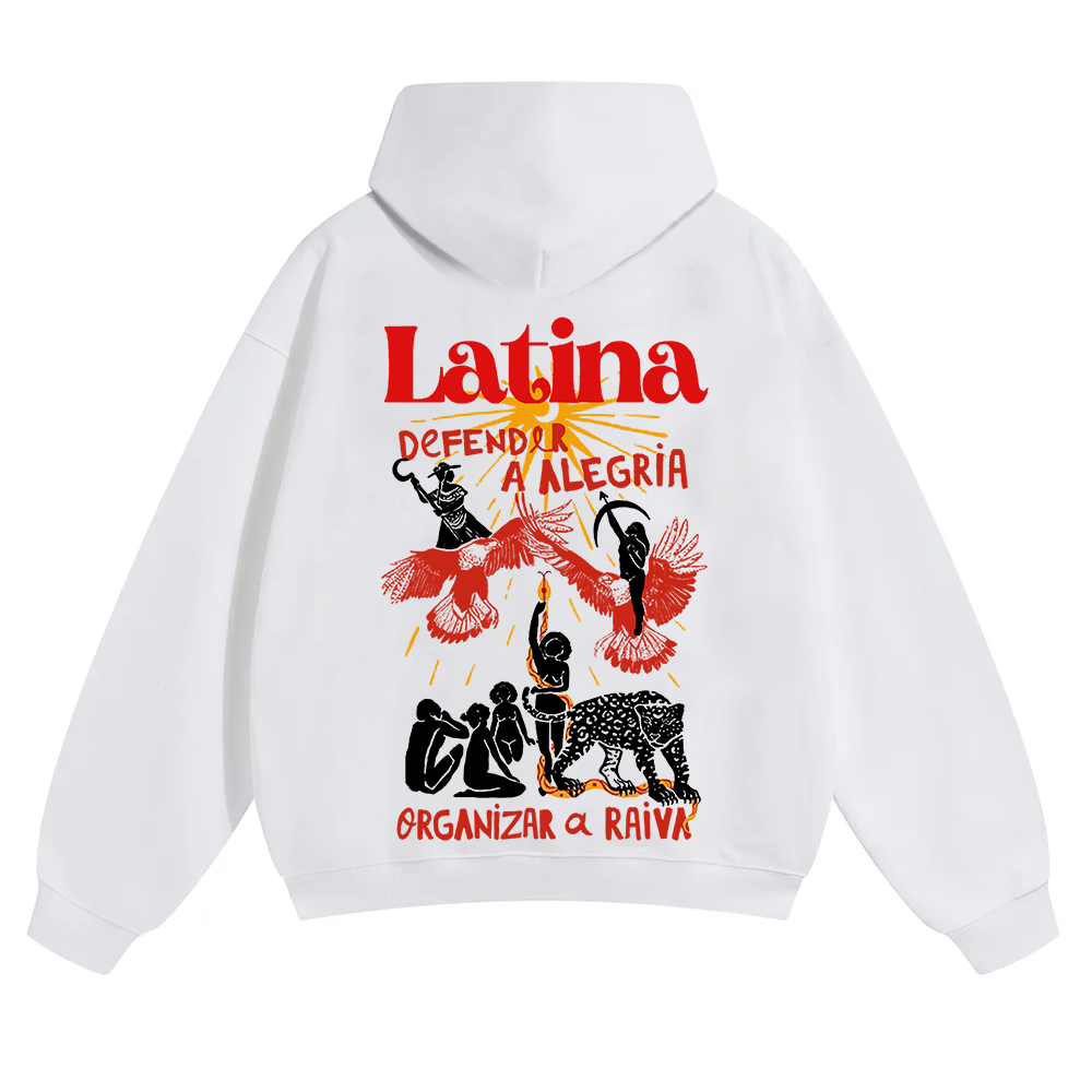 Latina Unisex Fit Color Hoodie wearishow