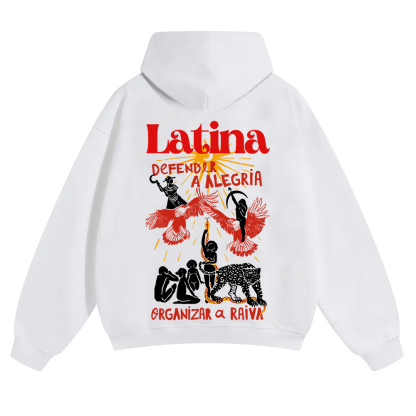 Latina Unisex Fit Color Hoodie wearishow