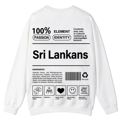 Sri Lankans Unisex Fit  Casual Crewneck Sweatshirt wearishow
