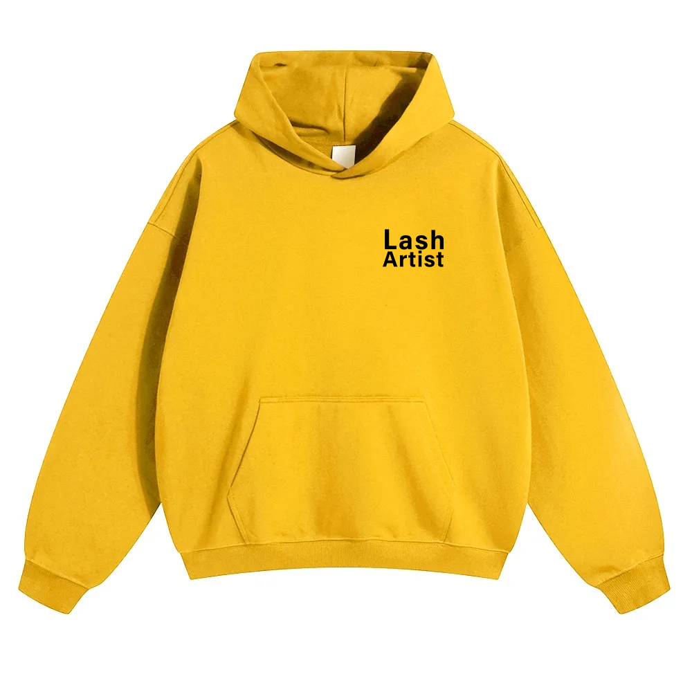 Lash Artist Unisex Solid Color Hoodie wearishow