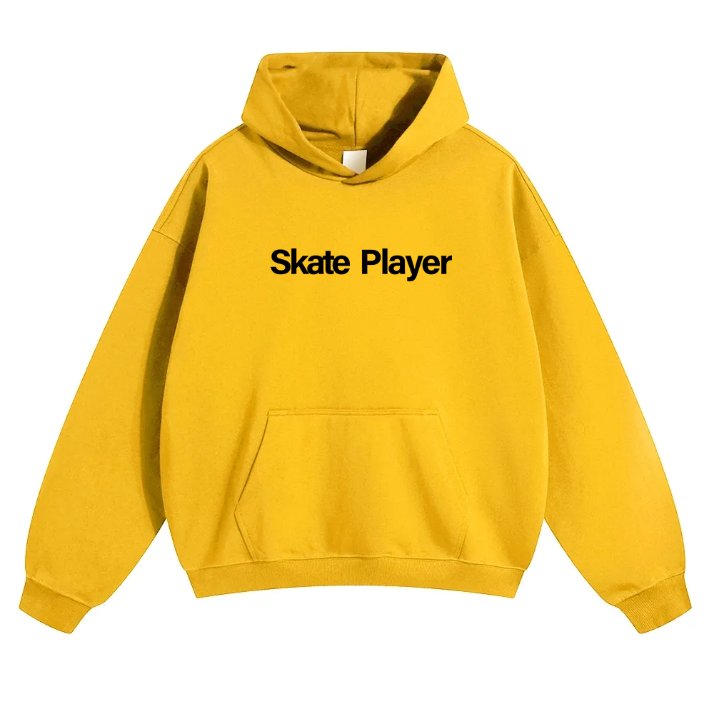 Skate Player  Unisex Solid Color Hoodie wearishow