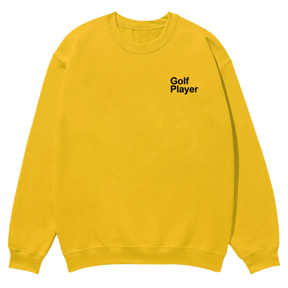 Golf Player Casual Crewneck Sweatshirt wearishow wearishow
