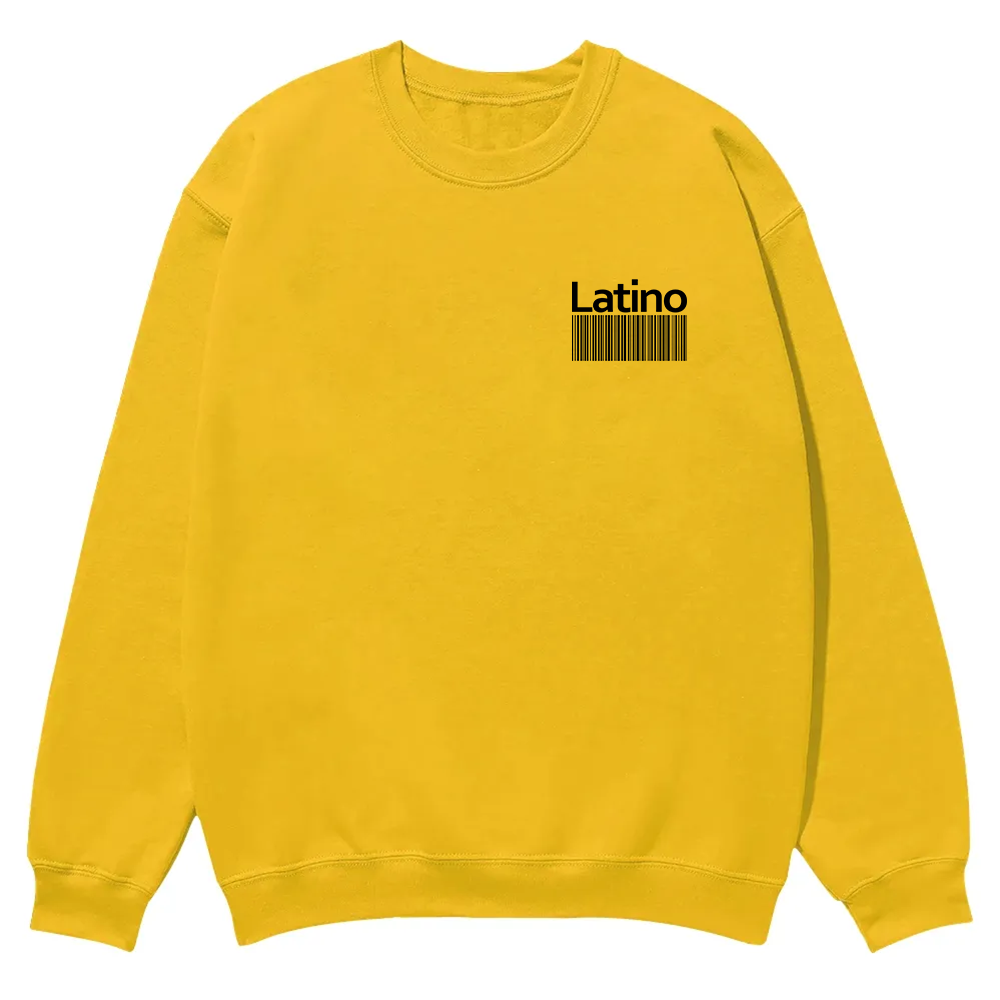 Latino Unisex Fit  Casual Crewneck Sweatshirt wearishow