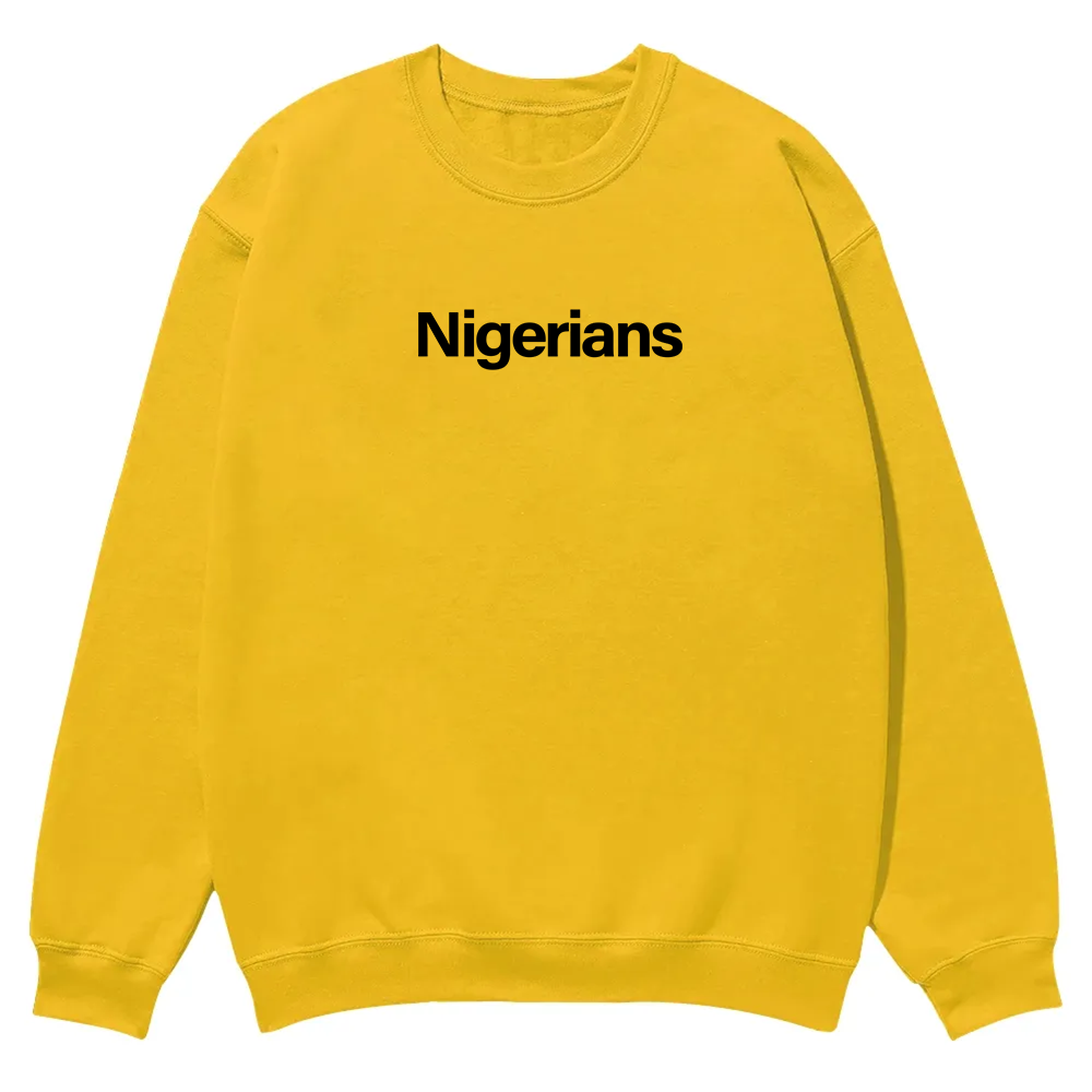 Nigerians Unisex Fit  Casual Crewneck Sweatshirt wearishow