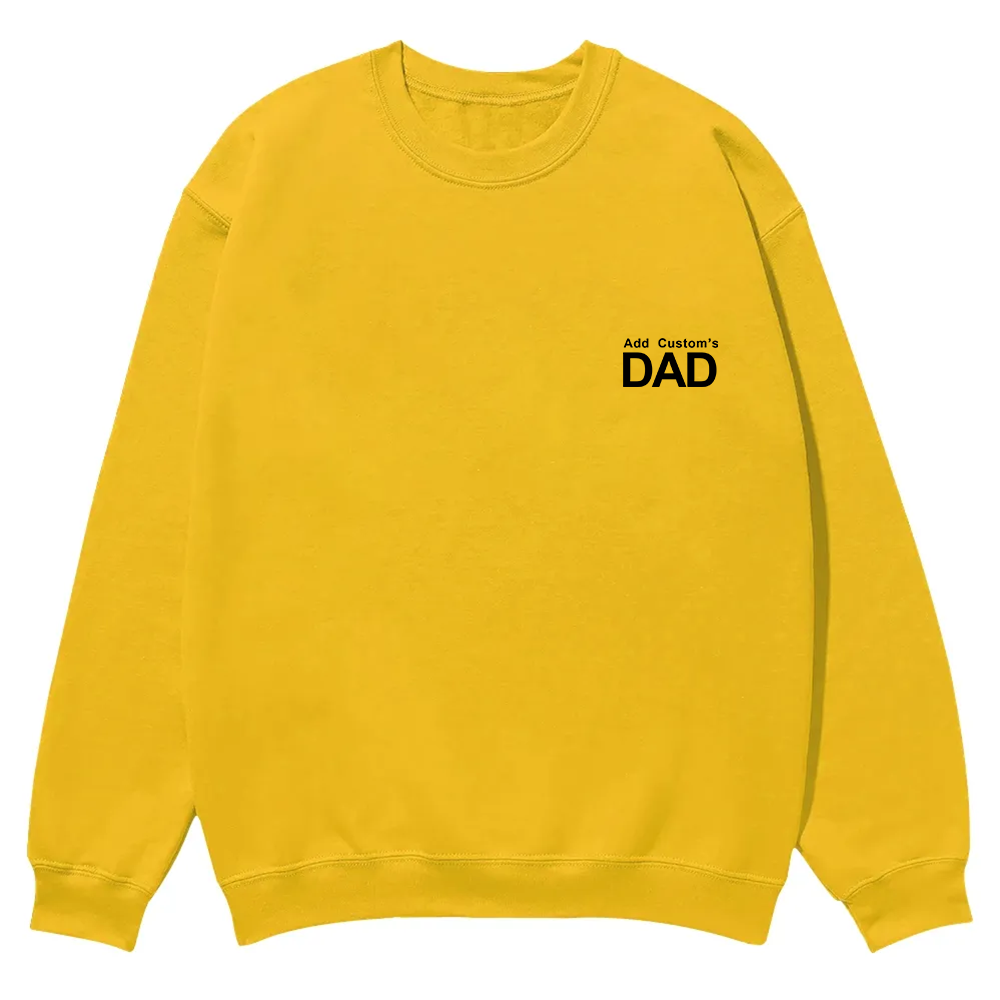 DAD Custom Casual Crewneck Sweatshirt wearishow