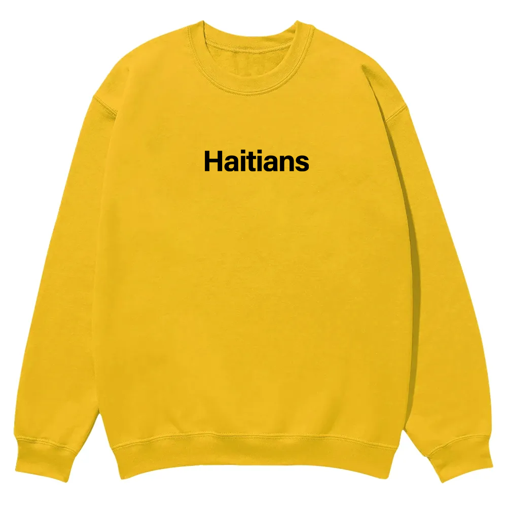 Haitians Unisex Fit  Casual Crewneck Sweatshirt wearishow