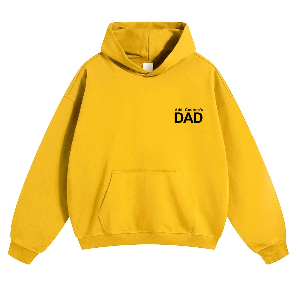 DAD Custom Solid Color Hoodie wearishow