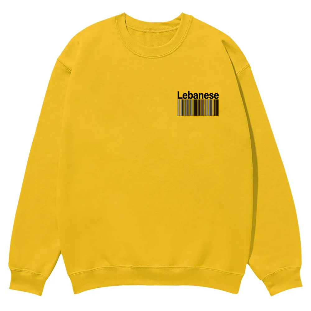 Lebanese Unisex Fit  Casual Crewneck Sweatshirt wearishow