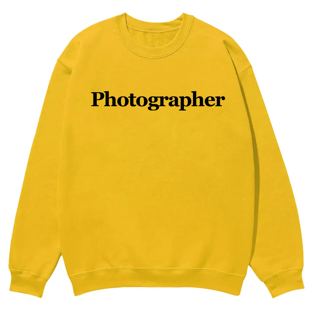 Photographer Casual Crewneck Sweatshirt wearishow