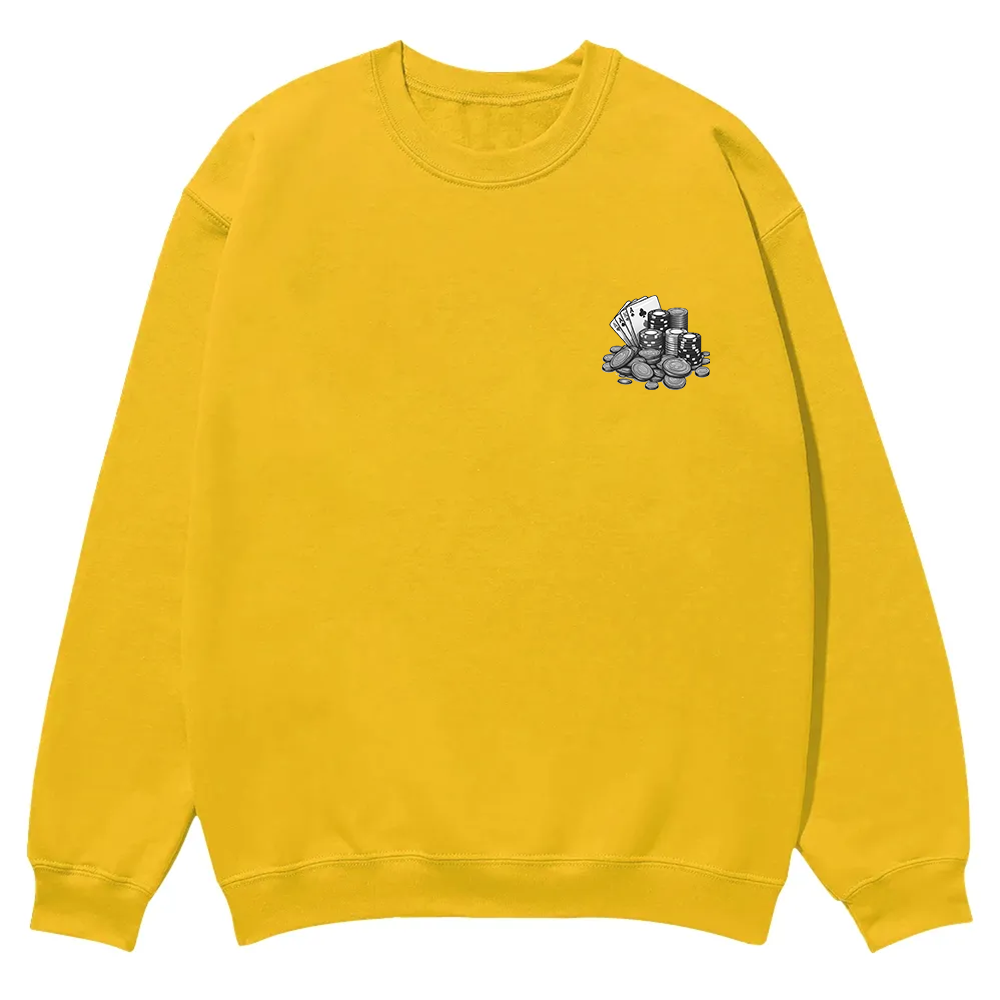 Professional Gambler Casual Crewneck Sweatshirt wearishow