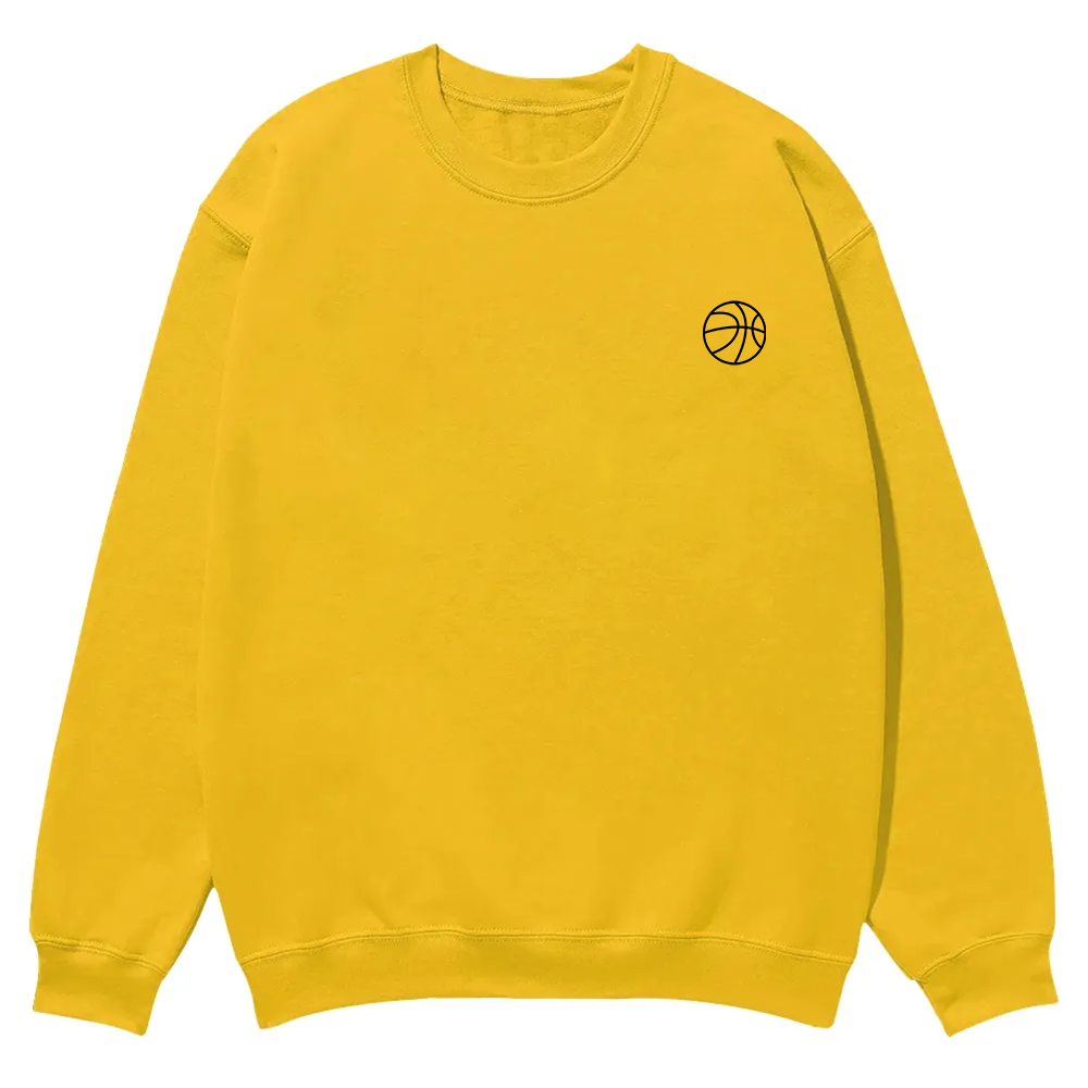 Basketball Player Casual Crewneck Sweatshirt wearishow
