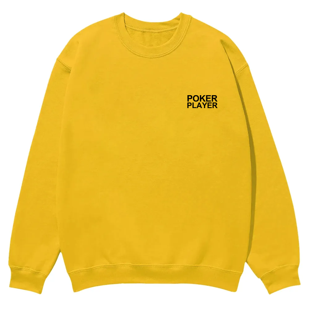 Poker Player Casual Crewneck Sweatshirt wearishow