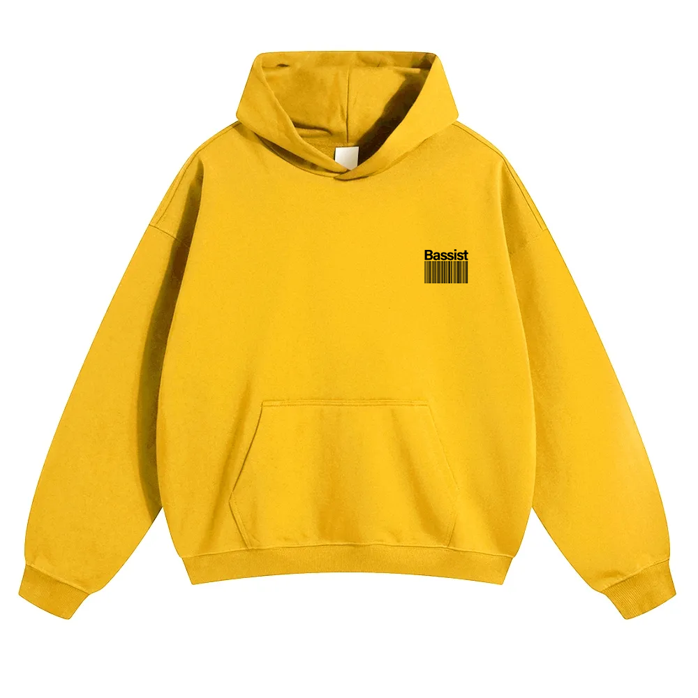 Bassist Unisex Solid Color Hoodie wearishow