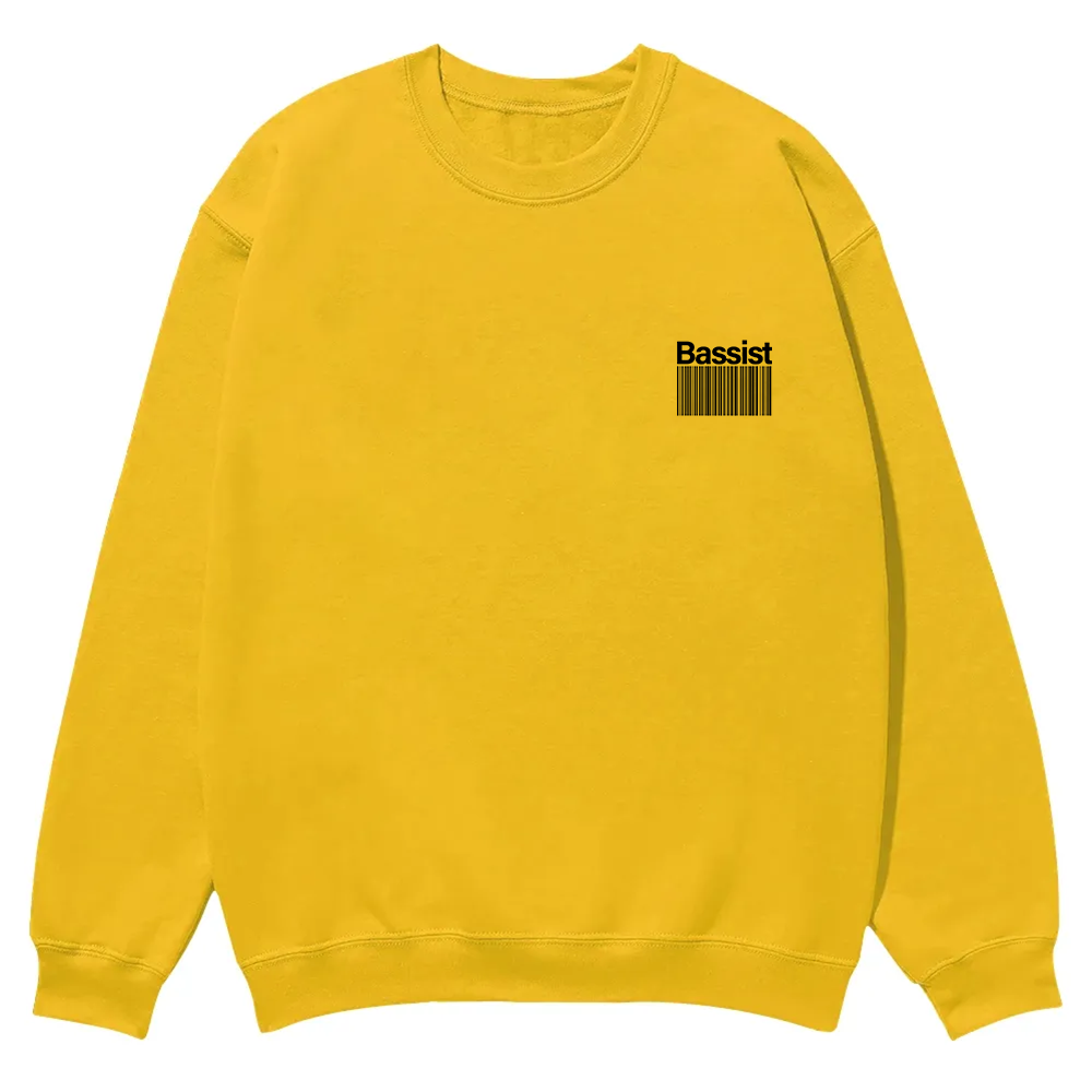 Bassist Casual Crewneck Sweatshirt wearishow