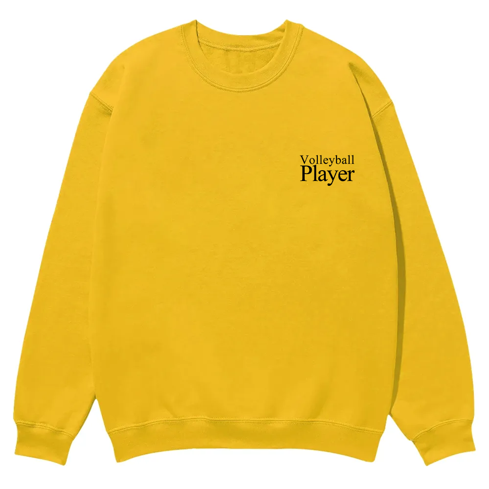 Volleyball Player Casual Crewneck Sweatshirt wearishow