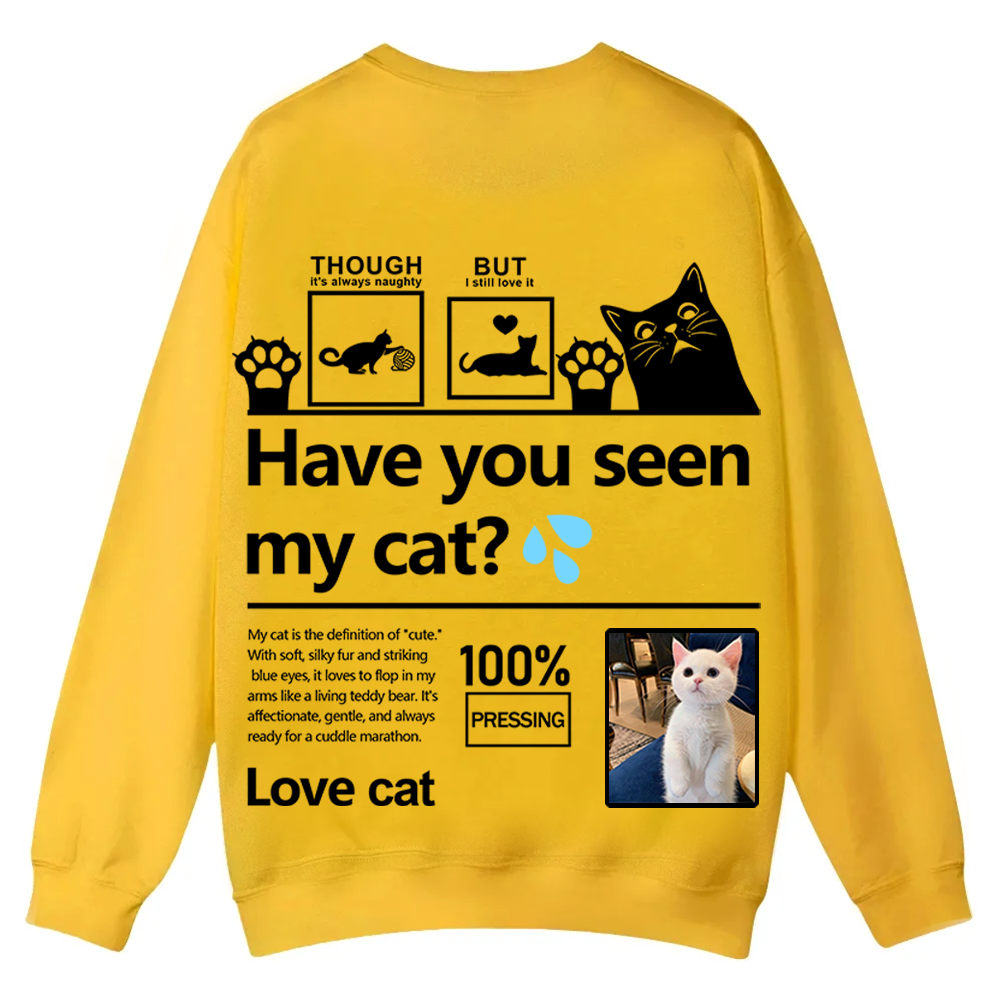 Cat Trick Customized Unisex Casual Crewneck Sweatshirt wearishow