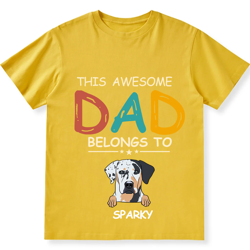 This Awesome Mom/Dad Belongs To - Personalized Custom Unisex T-shirt