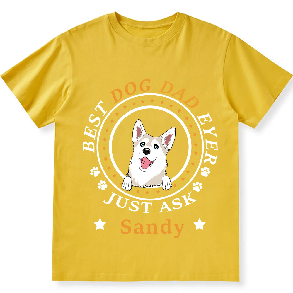 Best Dog Dad/Dog Mum Circle   - Personalized Custom Unisex T-shirt