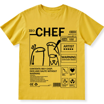 Chef Unisex Fit Washed T-Shirt wearishow