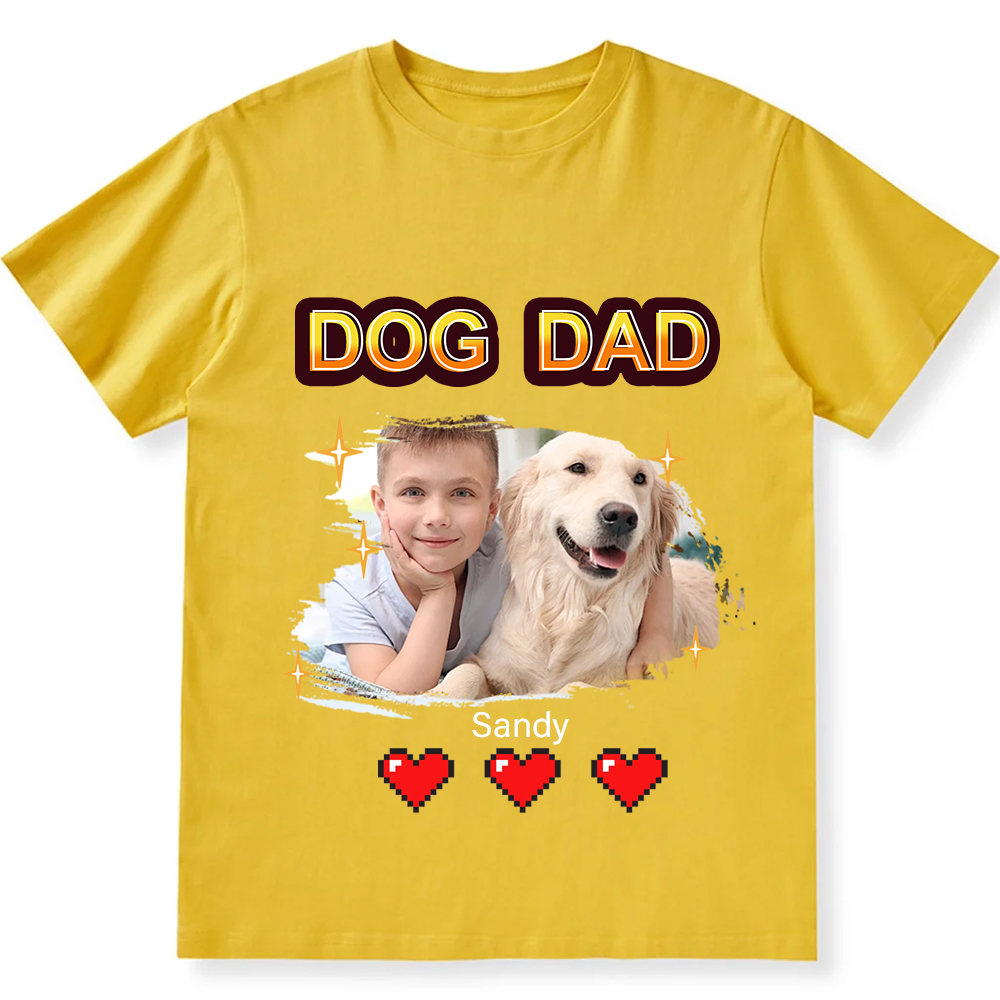 Dog Mom Pixel Photo - Personalized Custom Unisex Fit T-Shirt wearishow