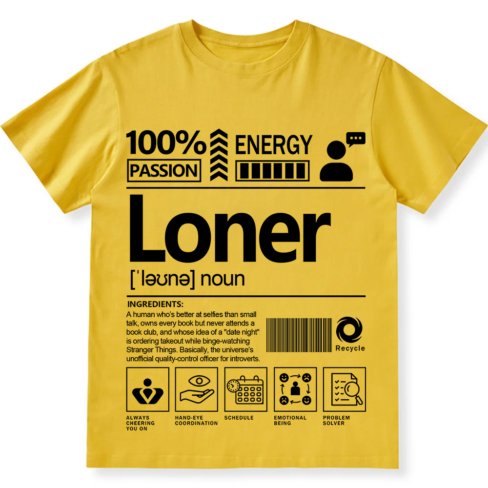 Loner Unisex Fit T-Shirt wearishow