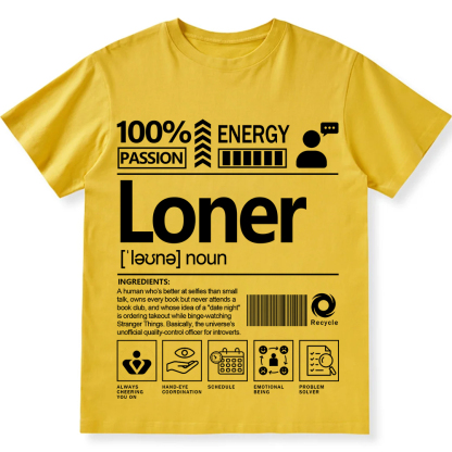 Loner Unisex Fit T-Shirt wearishow