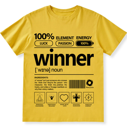 Winner Unisex Fit Cotton T-Shirt wearishow