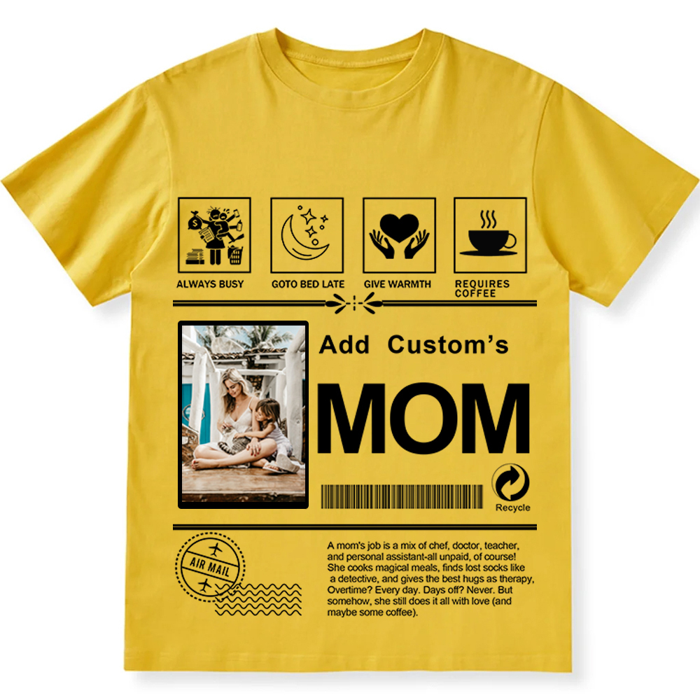 MOM Custom Unisex Fit Cotton T-Shirt wearishow