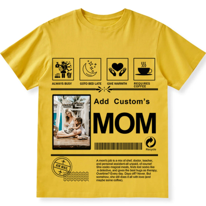 MOM Custom Unisex Fit Cotton T-Shirt wearishow