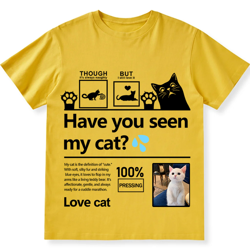 Cat Trick Customized Unisex Fit Cotton T-Shirt wearishow
