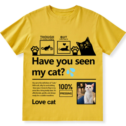 Cat Trick Customized Unisex Fit Cotton T-Shirt wearishow