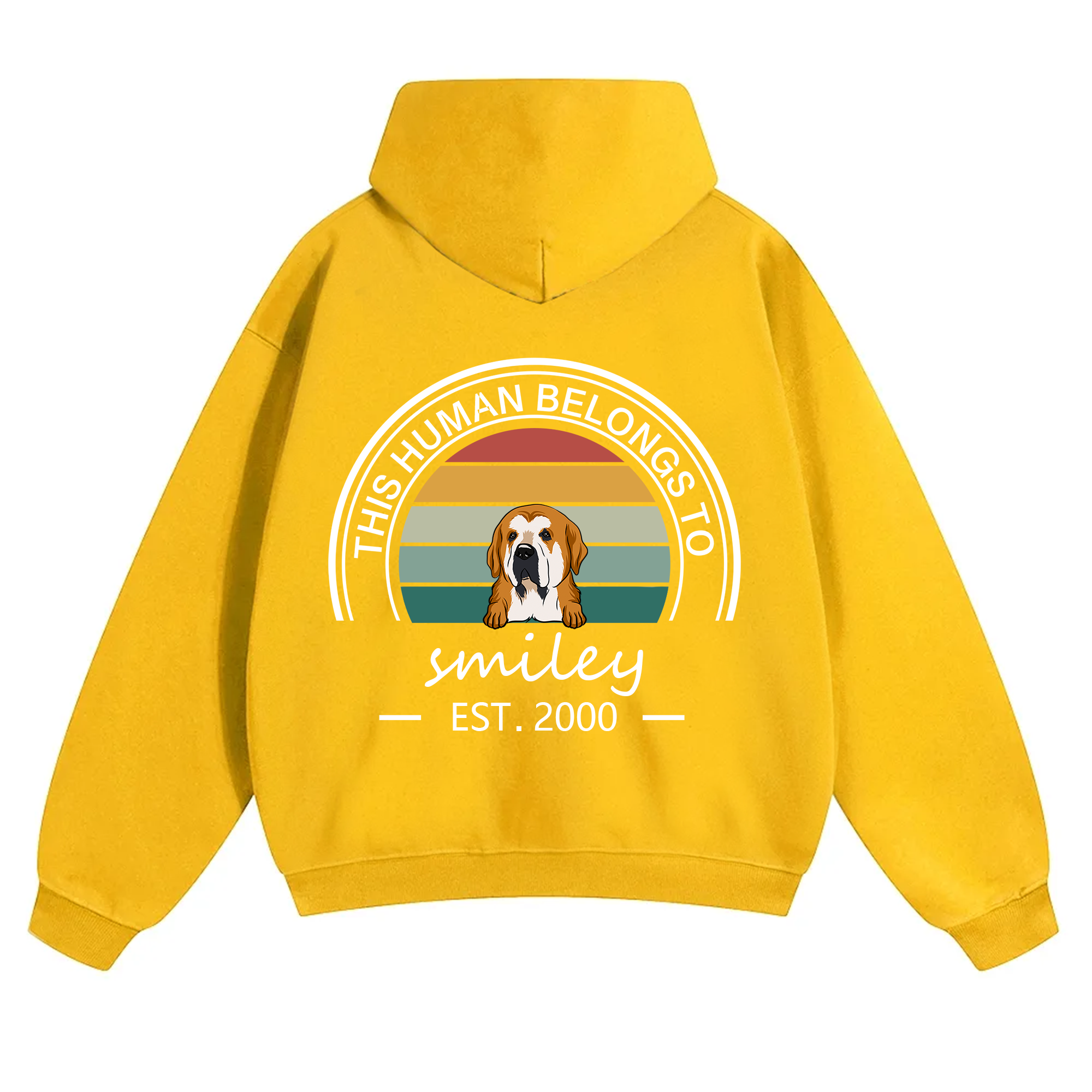 This Human Belongs To 3 - Personalized Custom Unisex Hoodie