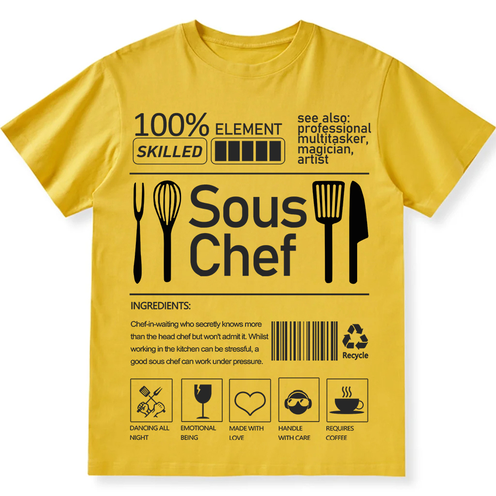 sous chef  Unisex Fit Cotton T-Shirt wearishow